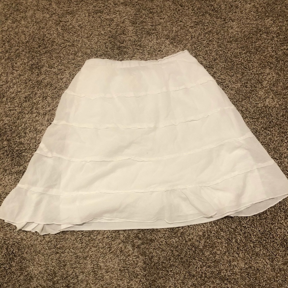 White skirt